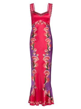 Saloni - Women's Jacqui Floral Belted Midi-Dress