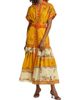 Saloni Women's Riya Floral Linen-Cotton Midi-Dress - 3