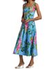 Saloni Women's Sabrina Floral A-Line Midi-Dress - 4