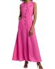 Saloni Women's Sierra Linen Maxi Dress - 3