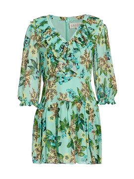 slim fit dress slacks Saloni Camille Velvet Bows Dress main image 0