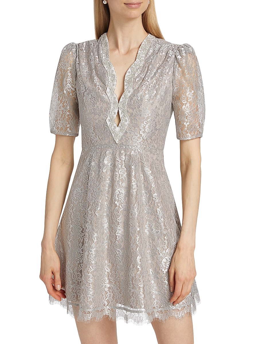 saloni metallic dress Saloni London