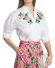 Saloni Women's Tavi Floral-Embroidered Button-Front Shirt - 6