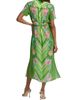Saloni Women's Vicki Printed Silk Tie-Waist Midi-Dress - 5