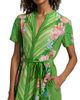 Saloni Women's Vicki Printed Silk Tie-Waist Midi-Dress - 6
