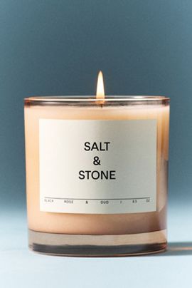 SALT & STONE Floral Black Rose & Oud Candle