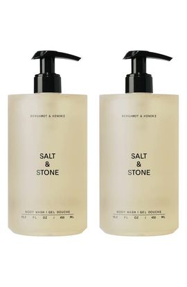 SALT & STONE SALT & STONE Bergamot & Hinoki Body Wash Duo $72 Value 
