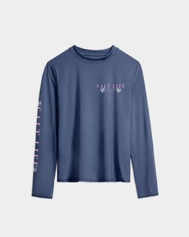 Salt Life Salt Life Salty Marlin Badge Performance Long Sleeve Tee