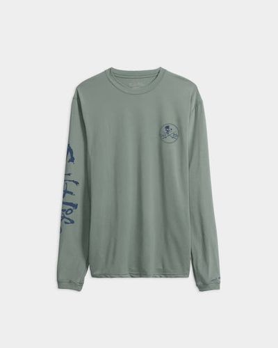 Salt Life Salt Life Skull and Poles Long Sleeve SLX Performance Tee
