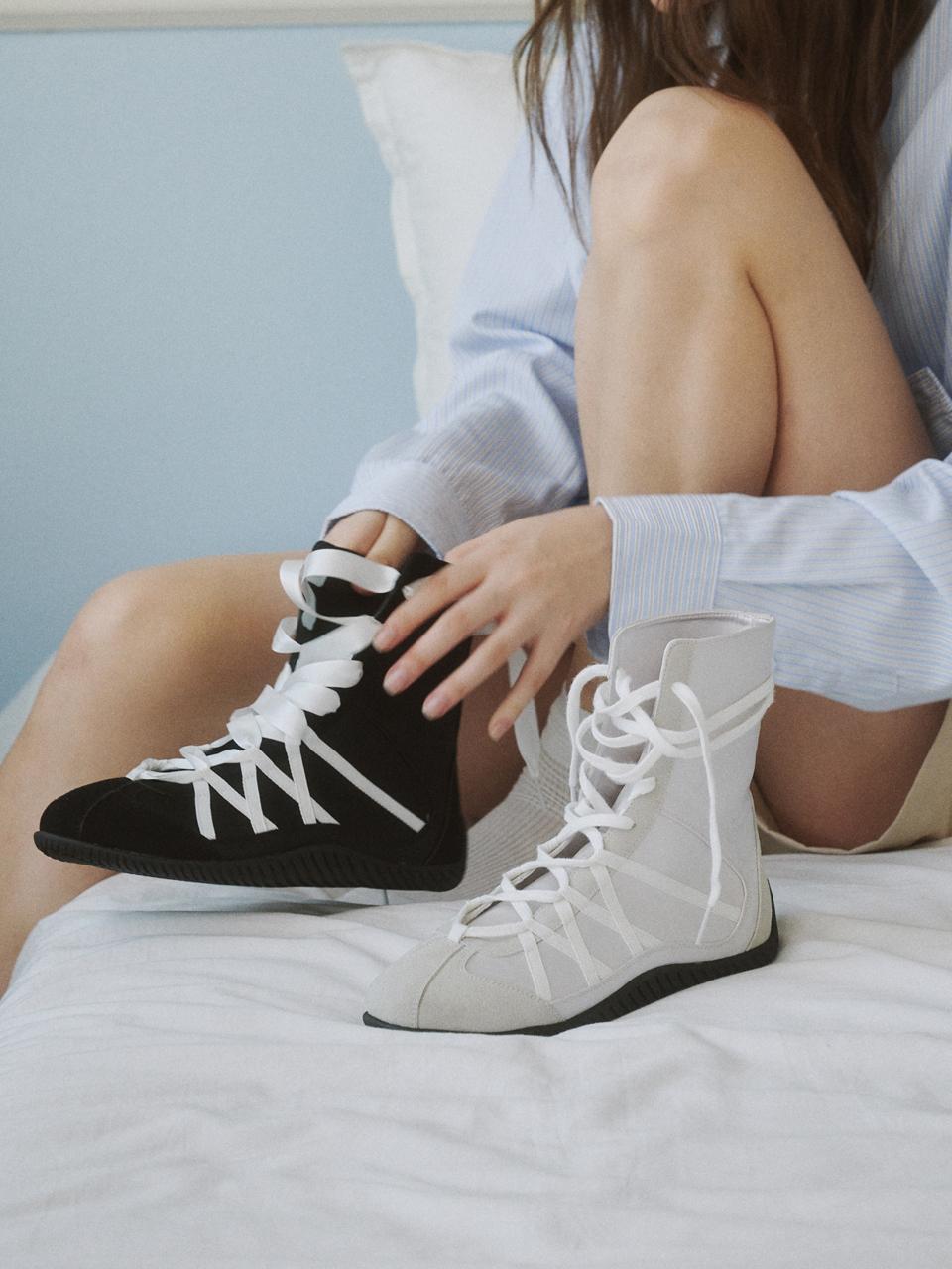 SALTANDCHOCOLATE Linea High Top Sneakers 412430011 (2cm/3colors)