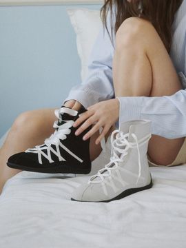SALTANDCHOCOLATE Linea High Top Sneakers 412430011 (2cm/3colors)