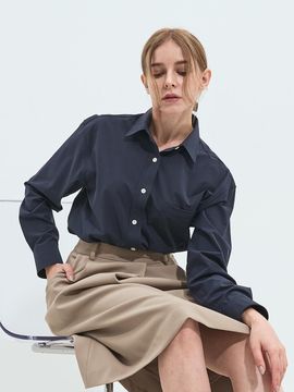SALTANDCHOCOLATE SAC Logo Pocket Shirt Blue 4W2237302