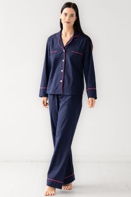 SALUA SALUA Classic Woven Cotton Pajama Set