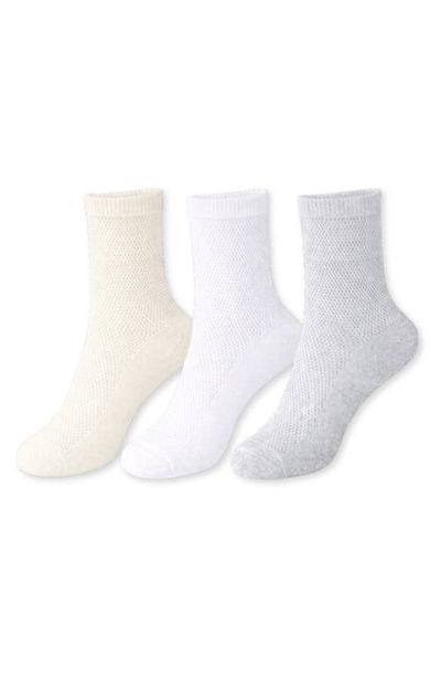 Sam Edelman Sam Edelman 3-Pack Mesh Cotton Slouchy Anklet Socks