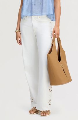 Sam Edelman Sam Edelman Cutout Wide Leg Jeans