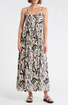 Sam Edelman Sam Edelman Floral Print Sleeveless Maxi Dress