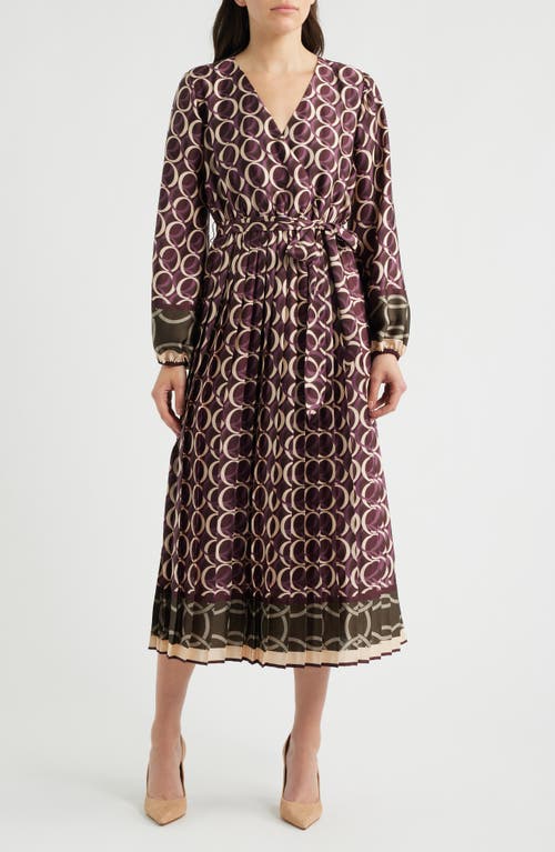 Sam Edelman Sam Edelman Geo Print Long Sleeve Dress