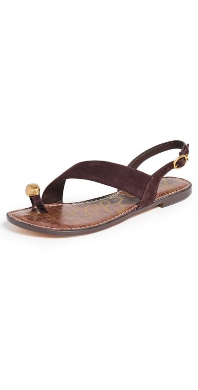 Sam Edelman Sam Edelman Grace Suede Sandals Cafe Noir