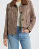 Sam Edelman Sam Edelman Houndstooth Jacket with Faux Shearling Collar - 1