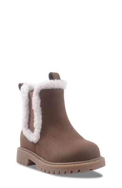 Sam Edelman Sam Edelman Kids' Lucianna Faux Fur Trim Faux Leather Boot
