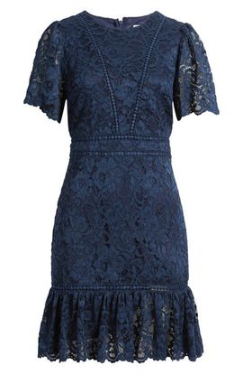 sachin and babi light blue dress Sam Edelman Leafy Embroidery Mini Dress main image 0