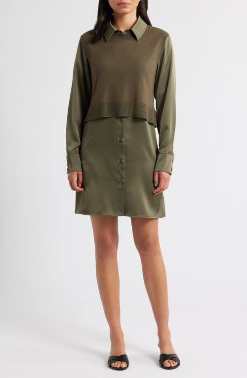 Sam Edelman Sam Edelman Layered Mixed Media Dress