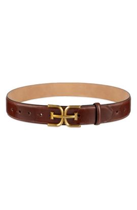 Sam Edelman Sam Edelman Logo Buckle Leather Belt