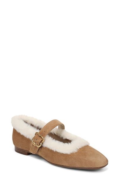 Sam Edelman Sam Edelman Michaela Faux Fur Trim Mary Jane Flat