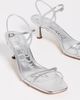 Sam Edelman Sam Edelman Presley Strappy Kitten Heels Soft Silver - 5
