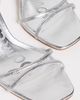 Sam Edelman Sam Edelman Presley Strappy Kitten Heels Soft Silver - 6