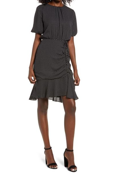 Sam Edelman Sam Edelman Ruched Polka Dot Dress
