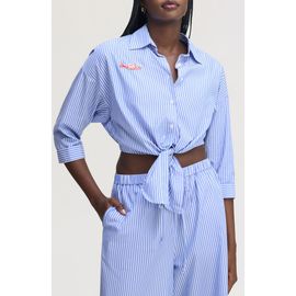 Sam Edelman Sam Edelman Stripe Cotton Button-Up Shirt