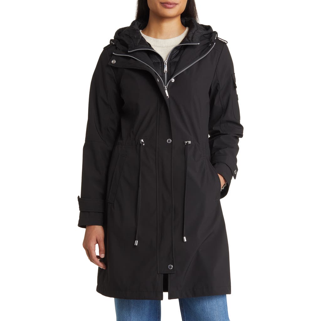 Sam Edelman Sam Edelman Water Resistant Rain Jacket with Bib