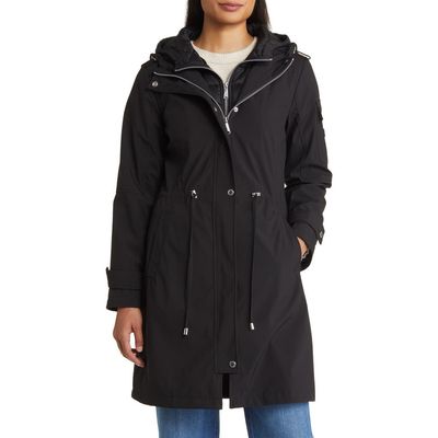 Sam Edelman Sam Edelman Water Resistant Rain Jacket with Bib