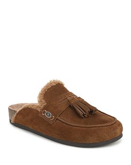Sam Edelman Sam Edelman Women's Astrid Cozy Suede Faux Shearling Mules
