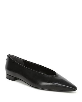 Sam Edelman Sam Edelman Women's Emory Pointed Toe Leather Ballet Flats