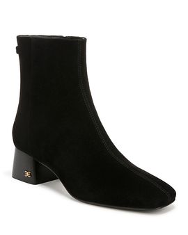 Sam Edelman Sam Edelman Women's Paige Square Toe Block Heel Ankle Booties