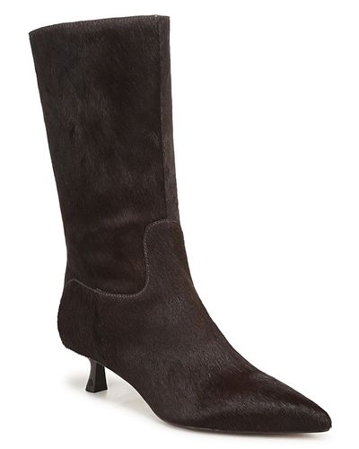 Sam Edelman Sam Edelman Women's Ramona Calf Hair Kitten Heel Mid Calf Boots