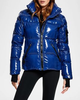 SAM Freestyle Shiny Nylon Shaped Puffer Jacket