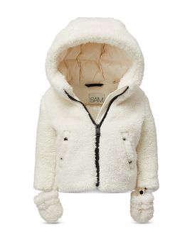 Sam. Sam. Unisex Snowball Faux Shearling Hooded Down Jacket