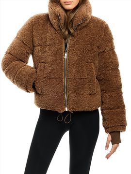 SAM. Women's Gemma Quilted Sherpa Puffer Jacket
