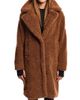 SAM. Women's Sherpa Leather-Trimmed Coat - 8