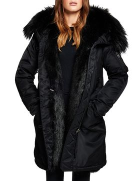 SAM. Women's Stella Faux Fur-Lined Down Coat