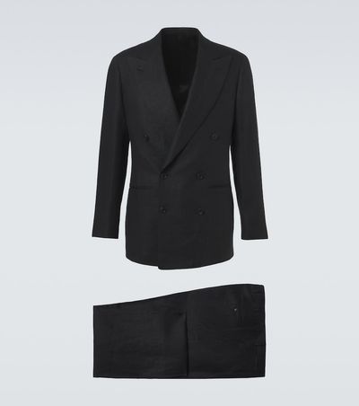 Saman Amel Saman Amel Double-breasted linen suit