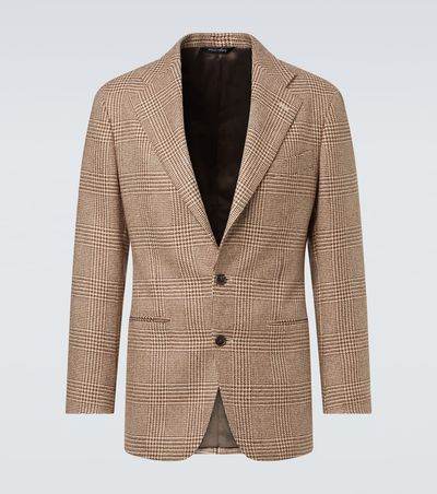 Saman Amel Saman Amel Prince of Wales check alpaca blazer