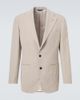 Saman Amel Saman Amel Single-breasted linen suit jacket - 1