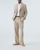 Saman Amel Saman Amel Single-breasted linen suit jacket - 2