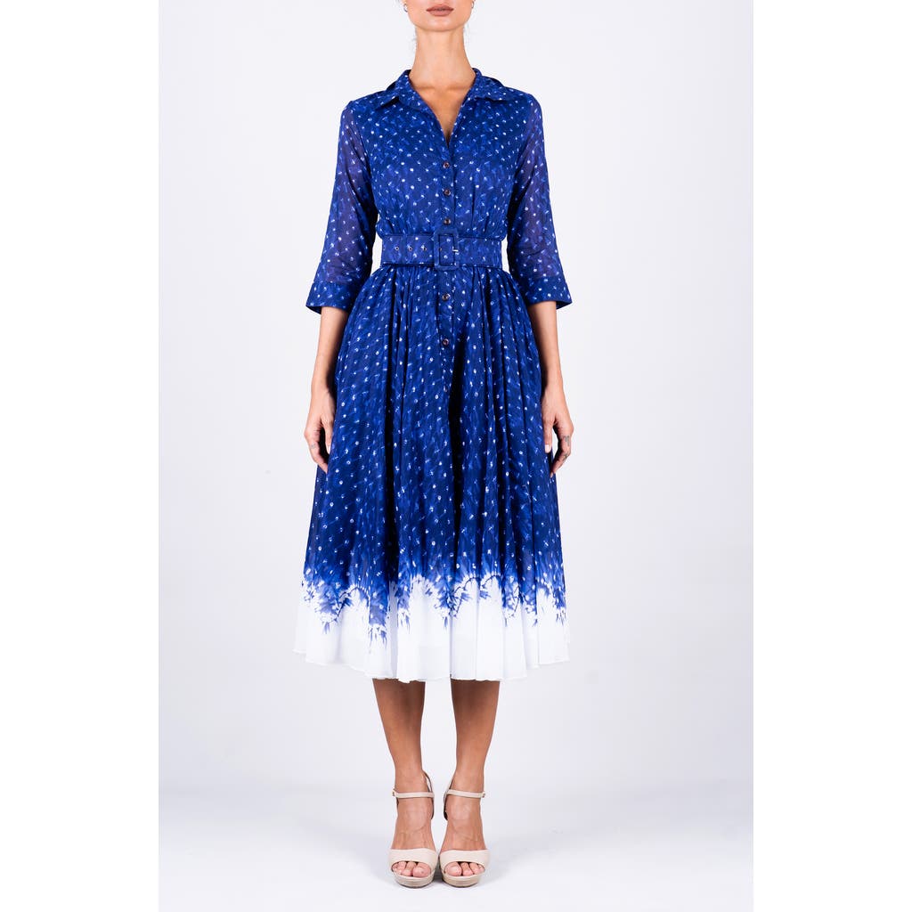 SAMANTHA SUNG SAMANTHA SUNG A-Line Midi Aster Shirtdress