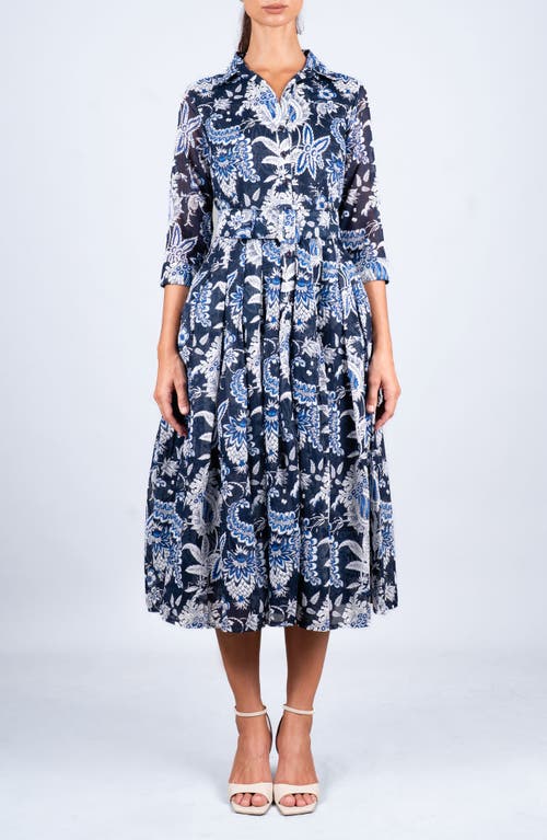 SAMANTHA SUNG SAMANTHA SUNG Botanic Antique Midi Shirtdress