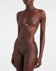 Same Same Beaded polka-dot bikini top - 2